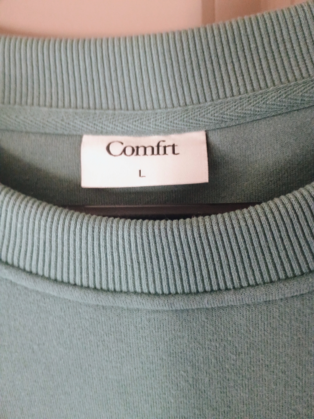 Halo Lightweight Crop Crew Sweatshirt - Teal - Picture 5 of 5